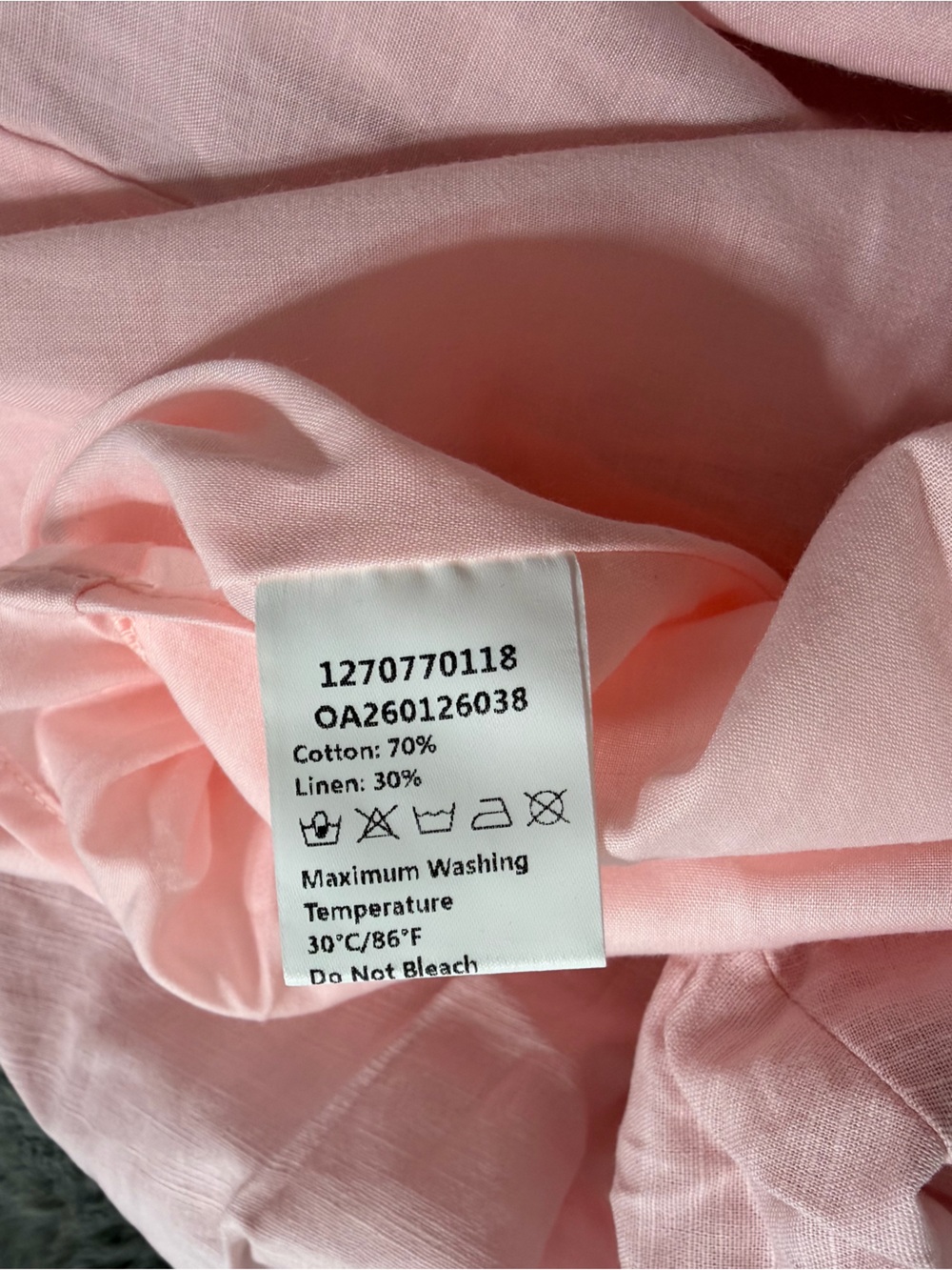 Commense Cotton Linen Blend Dress with Tie Waist - Picture 7 of 7
